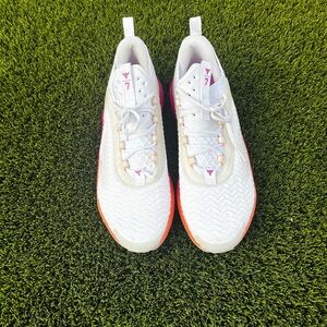 Under Armour Project Rock 7 White Vivid Magenta 30227600-101 Men's Size 15